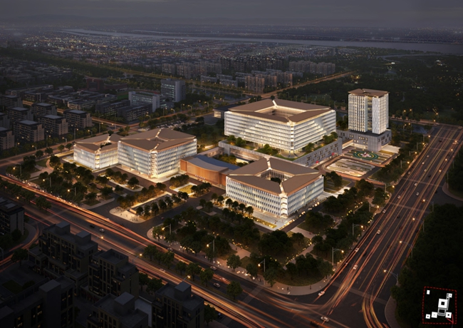 上海六院福建醫(yī)院（晉東院區(qū)）效果圖。