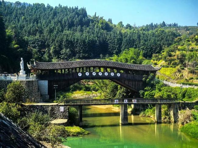 坦洋溪社口鎮(zhèn)坦洋村為民橋。郭志攝