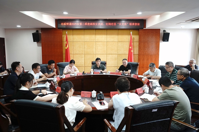 新羅區(qū)人大常委會(huì)副主任李建軍帶隊(duì)赴北城街道召開(kāi)閩西交易城、紅梅社區(qū)2025年第二季度“大黨委”聯(lián)席會(huì)議