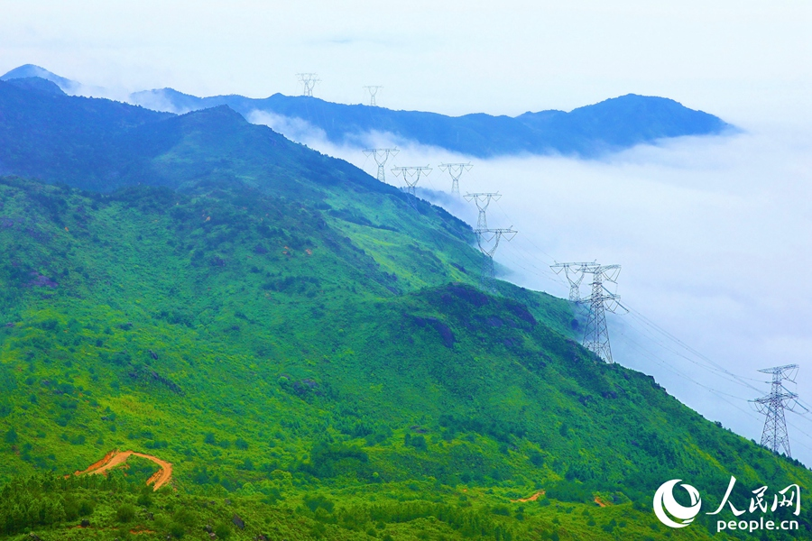 周寧縣峰巒迭起，云霧繚繞。人民網(wǎng) 李唯一攝