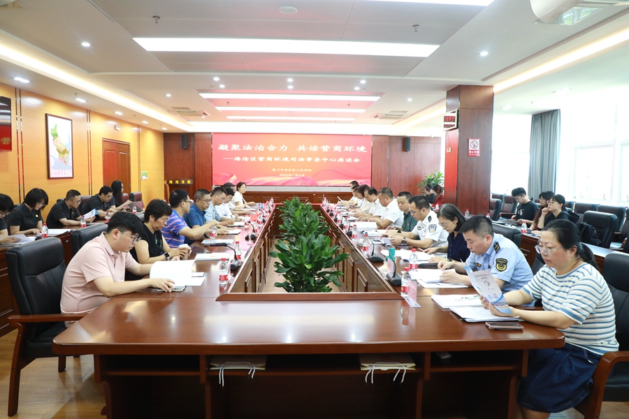 座談會(huì)現(xiàn)場(chǎng)。海滄法院供圖